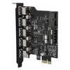 PCI-E na 5 portů USB3.0,Karta adaptéru,Karta adaptéru Náhled obrázku produktu 1