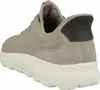 A rear view of a grey Geox sneaker with a white sole. Podgląd zdjęcia produktu