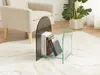 Zeitschriftenständer aus gehärtetem Glas - Transparent und Produktbild-Vorschau 2