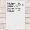 Mr. & Mrs. Panda Postkarte Sei immer du selbst!... - Weiß - Produktbild-Vorschau 2