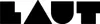 The image displays the letters L, A, U, and T in a stylized, geometric font. Produktbild-Vorschau