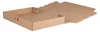 An opened cardboard box on a white background. Produktbild-Vorschau