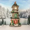 Wieża zegarowa świąteczna 16x33x16 cm ze światłami i Podgląd zdjęcia produktu 8