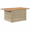 vidaXL 6-tlg. Garten-Sofagarnitur mit Kissen Beige Poly Produktbild-Vorschau 6