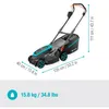 Gardena Akku-Rasenmäher PowerMax 37/36V P4A Ready-To-Use Produktbild-Vorschau 3