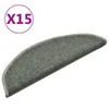 vidaXL Maty na schody 15 szt. Ciemnozielone 56x17x3 cm Podgląd zdjęcia produktu 1