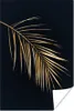 MuchoWow® Poster Farn - Gold - Schwarz 20x30 cm - Produktbild-Vorschau 1