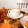 Tasse avec soucoupe Homla MELIDA White, 200 ml Voir les images du produit 4