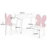 Dekormanda - Stolní set pro děti - motýlek design s dvěma Náhled obrázku produktu 8