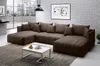 A large brown sectional sofa in a modern living room. Produktbild-Vorschau