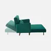 sweeek - 2-Sitzer-Sofa mit Samtbezug - Grün Produktbild-Vorschau 4