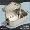 Scatola per il pranzo in acciaio inox: 550 ml Anteprima dell’immagine prodotto 9
