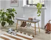 Karin banc 1 étagère grise, bambou. Voir les images du produit 4