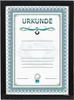 A framed certificate with decorative borders and text. Produktbild-Vorschau