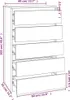 vidaXL Schubladenschrank Weiß 60x36x103 cm Holzwerkstoff Produktbild-Vorschau 7
