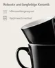 Zestaw 6 czarnych filiżanek do espresso Cosumy z spodkami – Podgląd zdjęcia produktu 4