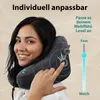 FLOWZOOM AIR Flugzeug-Reisekissen, aufblasbar, schwarz, Produktbild-Vorschau 5