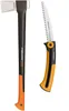 Fiskars Spaltaxt X25 Holzspalter Axt  + Fiskars Handsäge Produktbild-Vorschau 2