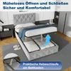 STILVORA Polsterbett 140×200 mit bettkasten,Stauraumbett Produktbild-Vorschau 8