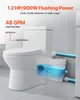 A toilet and a macerator pump system are shown, with text highlighting the product's features. Anteprima dell’immagine prodotto