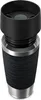 A black and silver travel mug with a textured grip. Produktbild-Vorschau