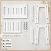 COSTWAY Douchekruk, HDFE, Douchestoel 56x31,5x45cm, Badkruk Productafbeelding-voorbeeld 9
