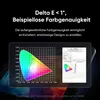 A marketing image showing a color accuracy diagram and a report on a screen, with text highlighting color accuracy. Podgląd zdjęcia produktu
