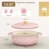 Casserole en fonte (7,1 litres), forme ovale, incluant des Voir les images du produit 2