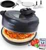A pizza oven with accessories and ingredients, presented in a product shot. Produktbild-Vorschau