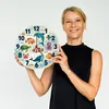Meerestiere Aquarellstil Kinder Wanduhr aus MDF Produktbild-Vorschau 2