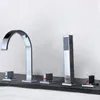 5 trous robinet de baignoire avec douche à main robinet de Voir les images du produit 10