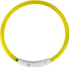 Purlov 21631 LED svítící obojek pro kočku a psa 70 cm žlutá Náhled obrázku produktu 1