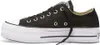 A side view of a black Converse Chuck Taylor All Star Lift Ox sneaker with a white platform sole. Anteprima dell’immagine prodotto