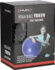 The image shows the retail packaging of a yoga ball. A woman is depicted on the packaging, holding the yoga ball. Náhled obrázku produktu