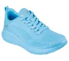 A single blue Skechers sneaker is shown from a side angle against a white background. Podgląd zdjęcia produktu