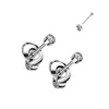 viva-adorno Titan Ohrstecker Ohrringe 3mm Kristall Zirkonia Produktbild-Vorschau 2