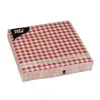 Papstar Servietten, rot 3-lagig 1/4-Falz 33 x 33 cm "Vichy Produktbild-Vorschau 3