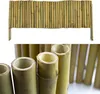 A collage showing a bamboo border fence and close-up shots of cut bamboo poles. Náhled obrázku produktu