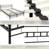 Lit design moderne avec sommier - 200 x 140 cm, noir Voir les images du produit 5