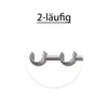 MDEKOR Wandträger 2-läufig Edelstahloptik R Wandhalter mit Produktbild-Vorschau 5