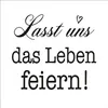 Servietten Papier 33x33cm 3-lagig mit Schriftzug Leben Produktbild-Vorschau 1