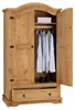Kleiderschrank SALSA Garderobenschrank Mexiko Möbel Kiefer Produktbild-Vorschau 2