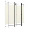 vidaXL 5dílný dělič pokojů krémově bílý 200x180 cm - Dělič Náhled obrázku produktu 4
