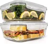 Lebensmittelbehälter mit Deckel 1150 ml Lunchbox aus Glas Produktbild-Vorschau 1