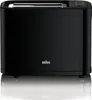 A black Braun toaster is shown from the front on a white background. Anteprima dell’immagine prodotto