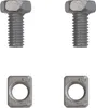 Two bolts and two nuts are shown against a white background. Produktbild-Vorschau