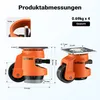 Wiltec Schwerlastrollen mit Ratschengriff Set 1000 kg 4 Produktbild-Vorschau 3