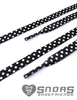 SNORS bedruckte Schnürsenkel flach - PUNKTE SCHWARZ - 10mm Produktbild-Vorschau 2
