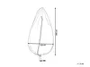 BELIANI Pokrowiec na fotel wiszący szary PVC 200 x 120 cm Podgląd zdjęcia produktu 2