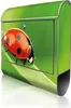 A mailbox with a ladybug design. Produktbild-Vorschau
